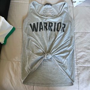 Cutout cropped muscle tank